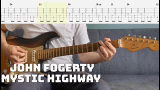 John Fogerty - Mystic Highway - Lesson / Cover (full TABS in description)