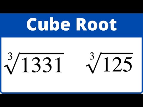 Cube root 1331 and 125 without a calculator