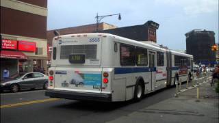 preview picture of video 'MTA New York City Bus 2003 D60HF Galaxy Articulated 5565 [ Audio Clip ] .'