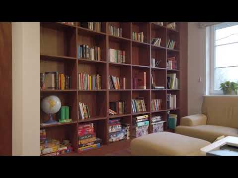 Domowa biblioteka, pokoj do relaksu i czytania