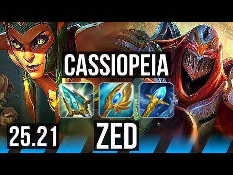 CASSIOPEIA vs ZED (MID) | 7/2/5 | NA Master | 25.21