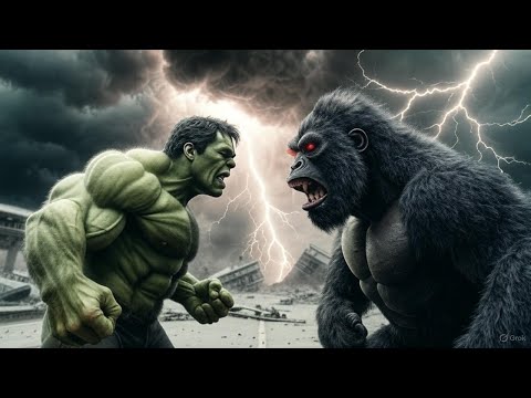 1. GREEN HULK VS GORILLA 🔥 City Destruction Battle | Part 1 | 4K Cinematic Fight 