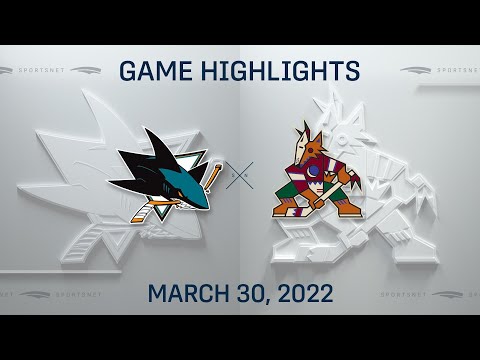 NHL Highlights | Sharks vs. Coyotes - Mar. 30, 2022