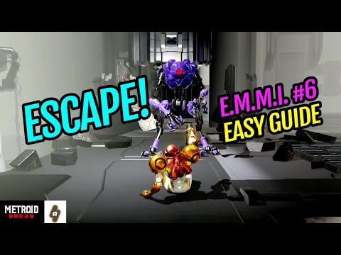 EASY asy way to escape and defeat Purple E.M.M.I. in Ferenia (Chill walkthrough) | Metroid Dread