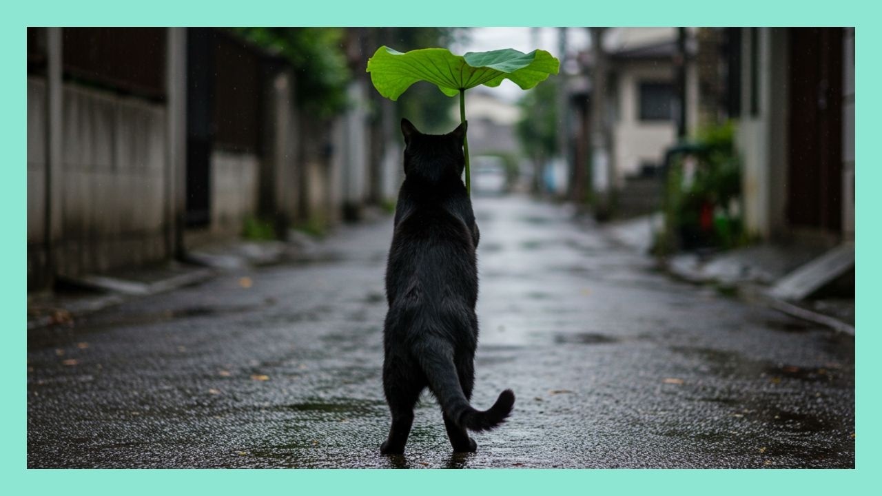 黒猫ジジのステーキ作り🥩