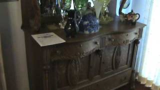 preview picture of video 'Antique Oak Sideboard at auction on October 31, 2009 by Clevenger Auction Service, Braymer, MO'