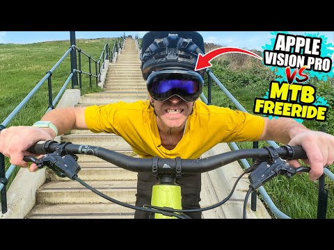 Apple Vision Pro a freeride na kole