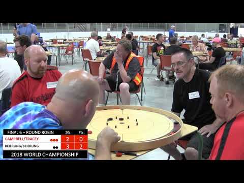 Crokinole 2018 World Championship Doubles - Beierling/Beierling vs Campbell/Tracey