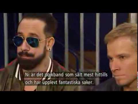 2014-03-13 - AJ and Brian of the Backstreet Boys on TV4 Nyhetsmorgon in Stockholm, Sweden