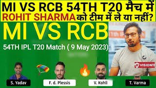 MI vs RCB Team II MI vs RCB Team Prediction II IPL 2023 II rcb vs mi