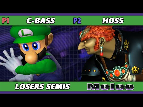 S@X 494 Losers Semis - Hoss (Fox, Ganondorf) Vs. C-Bass (Luigi) Smash Melee - SSBM