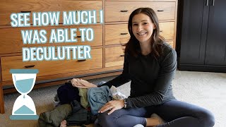 I SET A TIMER FOR 1 HOUR TO DECLUTTER MY DRESSER // Dresser Declutter Power Hour