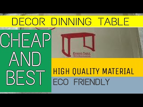 Plastic dining table