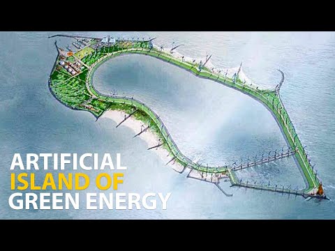 The world's first artificial green energy island