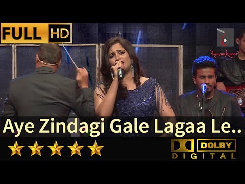 Shreya Ghoshal sings Aye Zindagi Gale Lagaa Le with Symphony Orchestra of Hemantkumar Musical Group