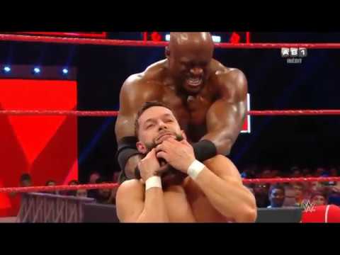 Finn Bálor et Braun Strowman contre Bobby Lashley et Lio Rush : Raw , 18 Mars 2019 VF
