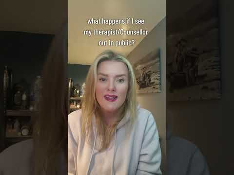 What happens if I see my therapist out in public?