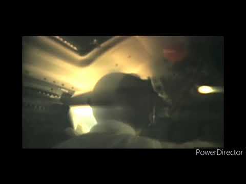 Apollo 15 makes no attempt at hoovering up broken glass shards  that  are floating through a window