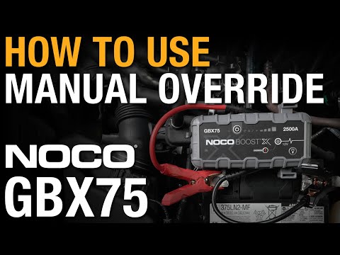How to use Manual Override with NOCO GBX75