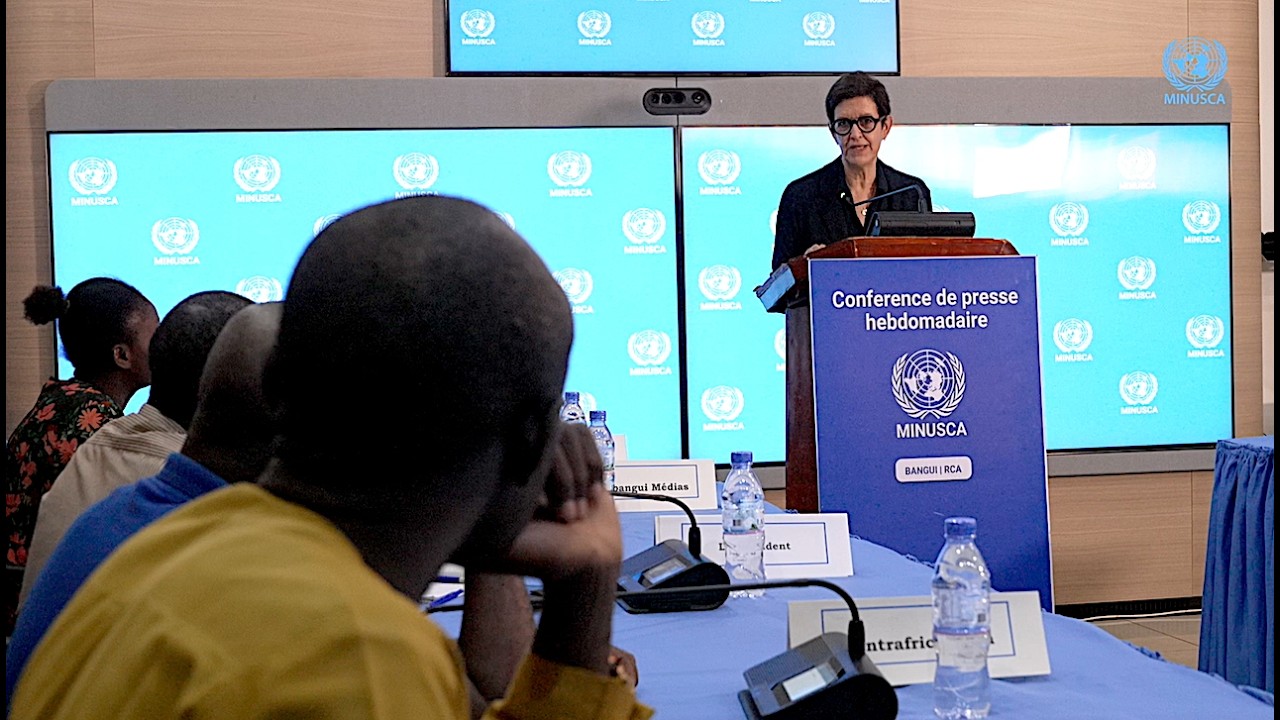 Conférence de presse hebdomadaire de la MINUSCA