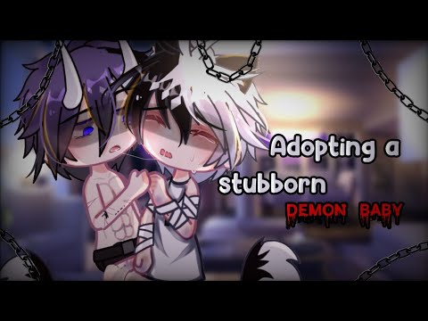 #GCMM: • Adopting a stubborn demon baby 😈 • [BL Gacha Movie]
