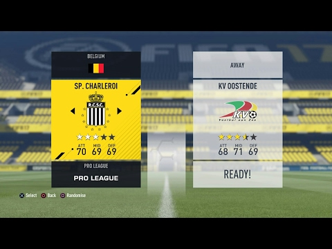 FIFA 17 Jupiler Pro League: Play Off 1: Sporting Charleroi - KV Oostende