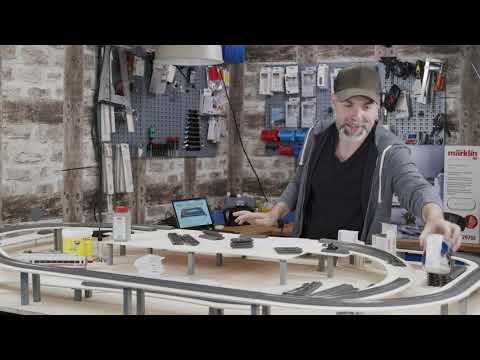 06 - Modellbahn bauen - Aufbau der Gleise auf der Trasse