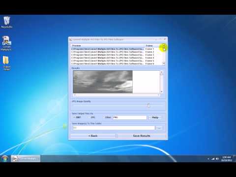 Convert Multiple AVI Files To JPG Files Software
