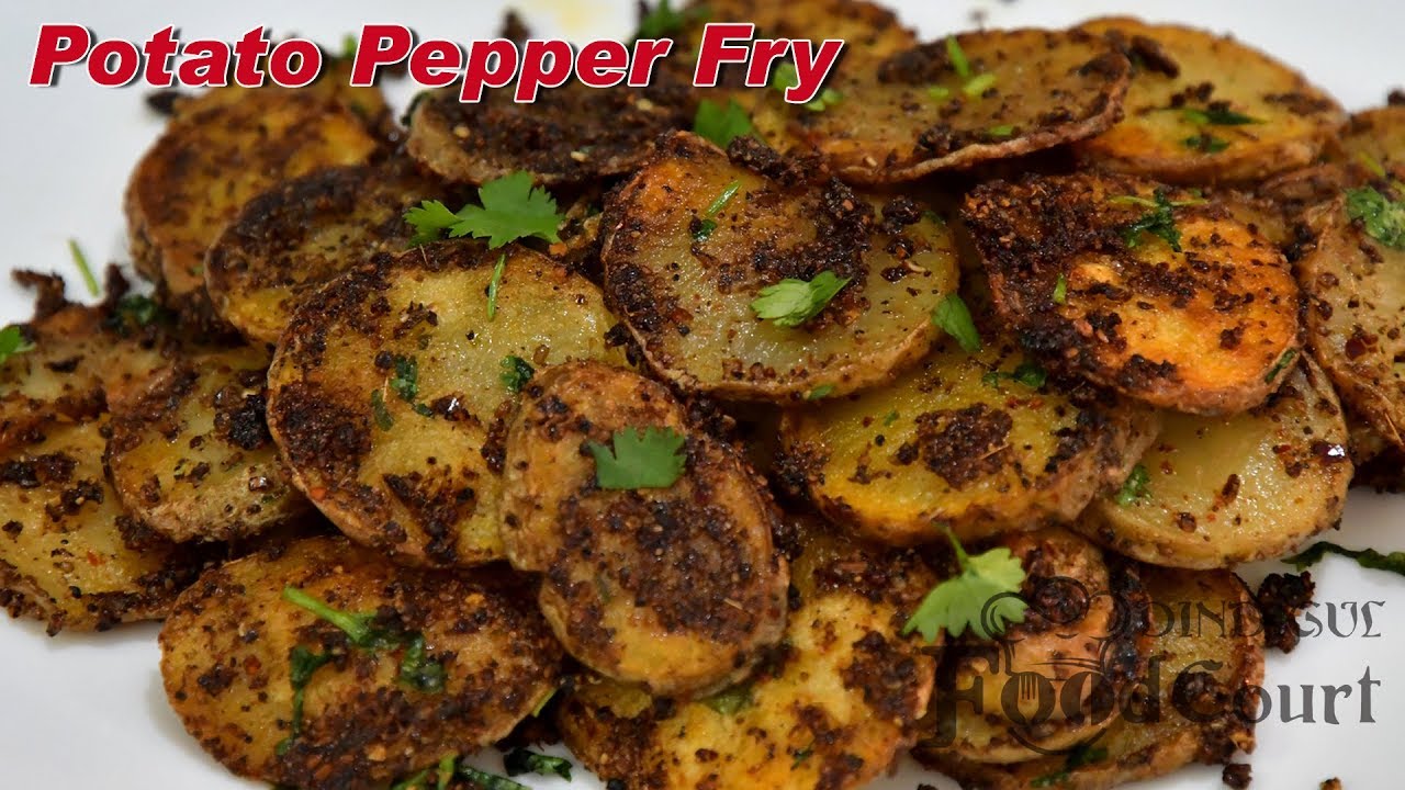 Potato Fry/ Aloo Fry/ Potato Pepper Fry/ Urulai Kizhangu Varuval