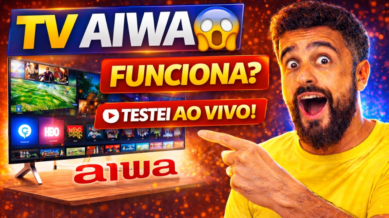 🔥 MELHOR IPTV para Smart TV Aiwa? Testei AO VIVO! 😳