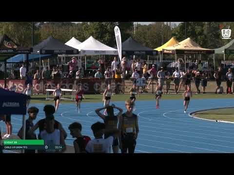 Girls U11 200m Timed Final 3 : 2024-25 State Track and Field Championships