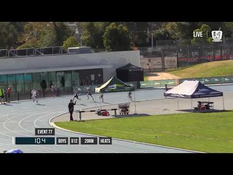 BOYS U12 200M HEAT 2 - 2018 STATE TRACK AND FIELD CHAMPIONSHIPS // LAVicTV