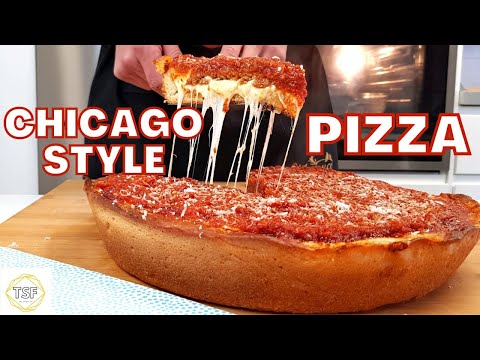 The BEST Deep Dish PIZZA Recipe From Chicago
