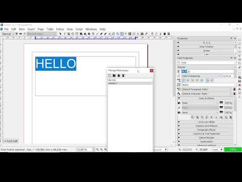 SCRIBUS - Lesson 04 - Add Pages, Manage Pages with the Page Window, Master Pages, Enumerating Pages