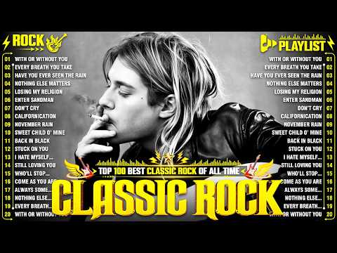 Classic Rock Songs 70s 80s 90s Full Album 🎶 Nirvana, Guns N' Roses, AC/DC, Bon Jovi, Metallica, U2
