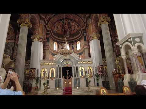Igreja de Agios Minas. Uma catedral ortodoxa grega. INCRÍVEL! UAU! - Creta Grécia - ECTV