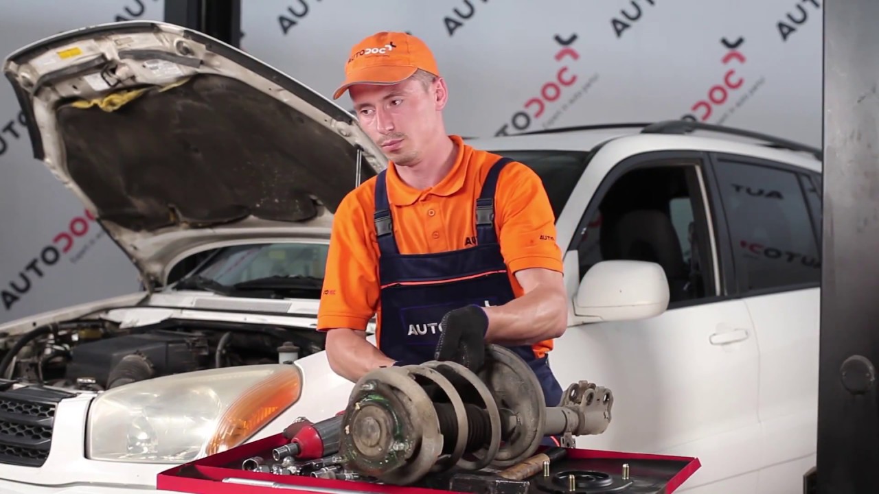 Wie Toyota RAV4 II Domlager vorne wechseln - Anleitung