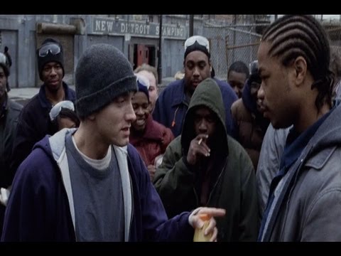 8 Mile - B Rabbit VS Xzibit (Mike) On Truck Lunch (OFFICIAL VIDEO)