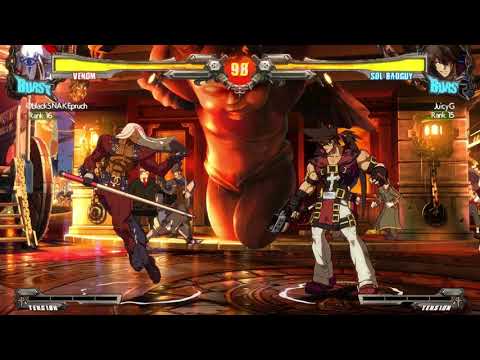 GUILTY GEAR Xrd REV2 BlackSnake(Venom) vs. Juicy G(Sol) match 3
