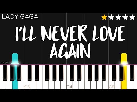 Lady Gaga - I’ll Never Love Again (from A Star Is Born) | EASY Piano Tutorial