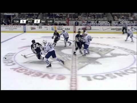 Tyler Bozak goal 23 Jan 2013 Toronto Maples Leafs vs Pittsburgh Penguins NHL Hockey