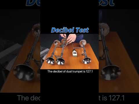 Boat Single vs. Dual Trumpet Horn Decibel Test #boating #test