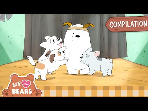Bears and Puppies! | MEGA Compilation | We Bare Bears | Cartoon Network