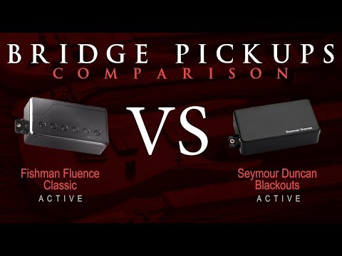 FISHMAN Fluence Classic vs Seymour Duncan BLACKOUTS - Active Bridge Pickup Guitar Comparison / Demo