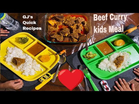 How to cook Instant Beef curry for kids I Pressure...