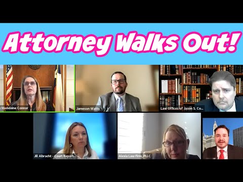 Wild Court Moments #303 - Attorney Held In Contempt Walks Out!