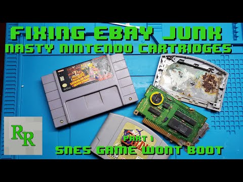 SNES Cart Won't Boot - Nasty Nintendo Cartridges Part 1 - Fixing Ebay Junk