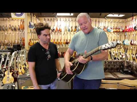 Johnny Galecki from The Big Bang Theory at Norman's Rare Guitars