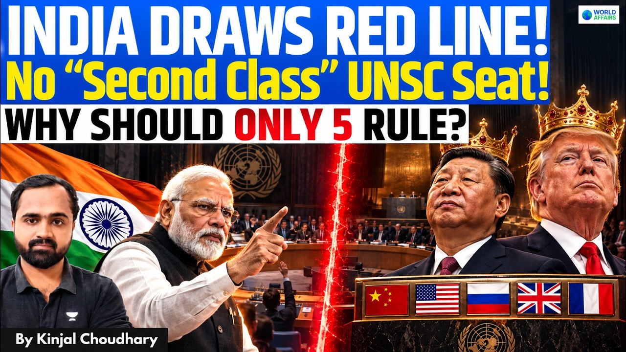 NO VETO, NO DEAL: INDIA SNUBS UN | Second-Class UNSC Seat Rejected, Why Should Only 5 Rule? | Kinjal