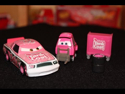 Mattel Disney Cars Tank Coat #36 & Jerry Drivechain Die-casts Video